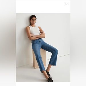 NWOT Madewell mid-rise kick out jeans